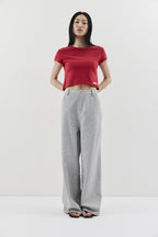 Straigh jersey pants