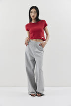 Straigh jersey pants