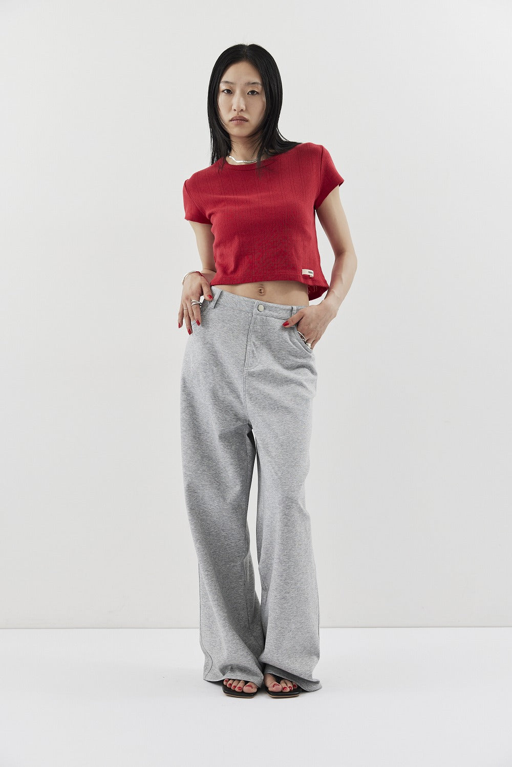 Straigh jersey pants