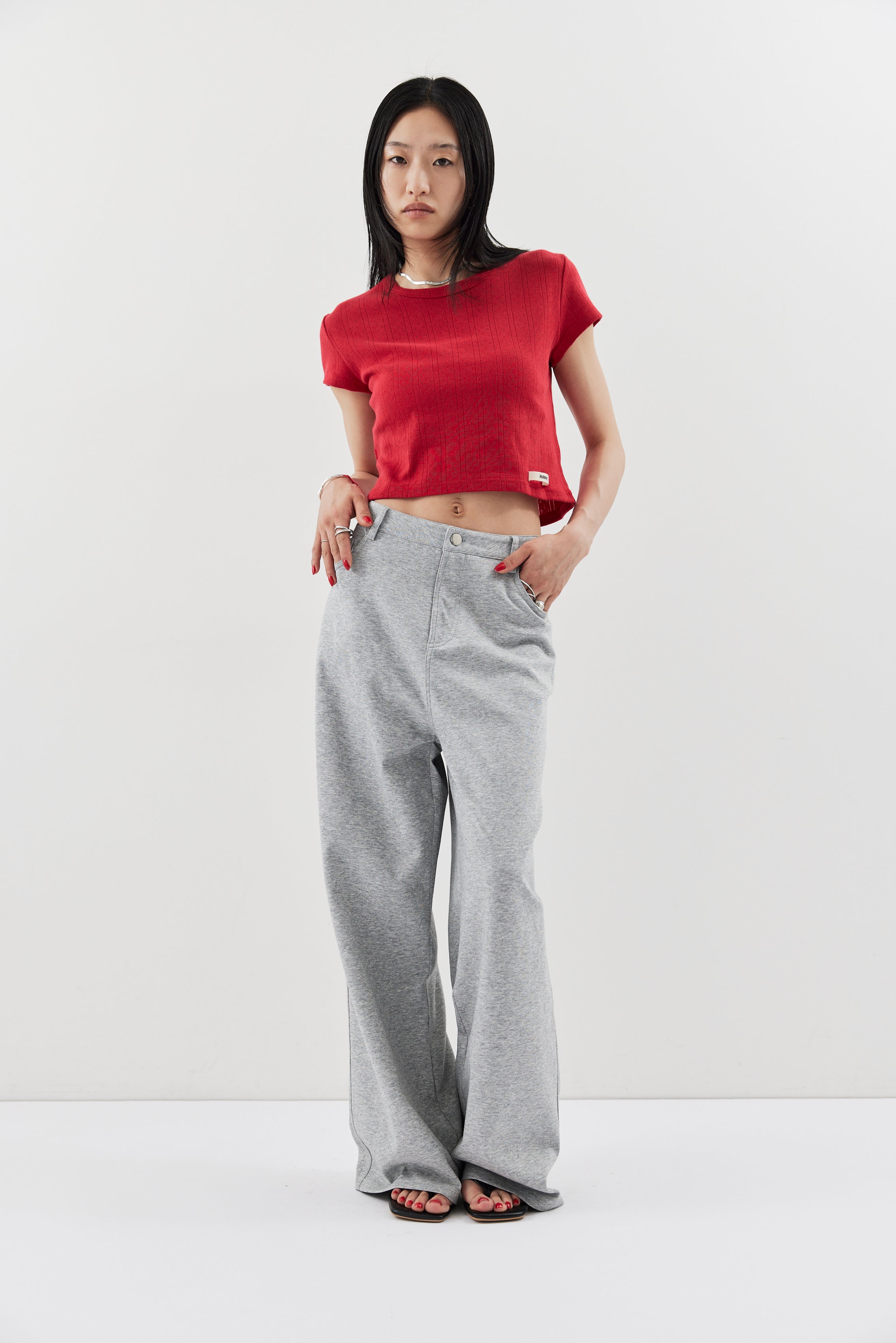 Straigh jersey pants