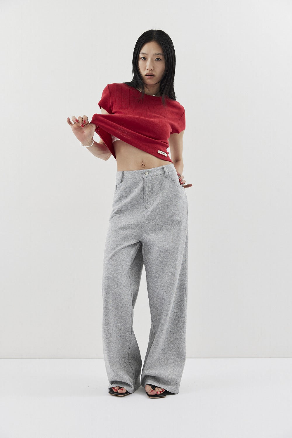 Straigh jersey pants
