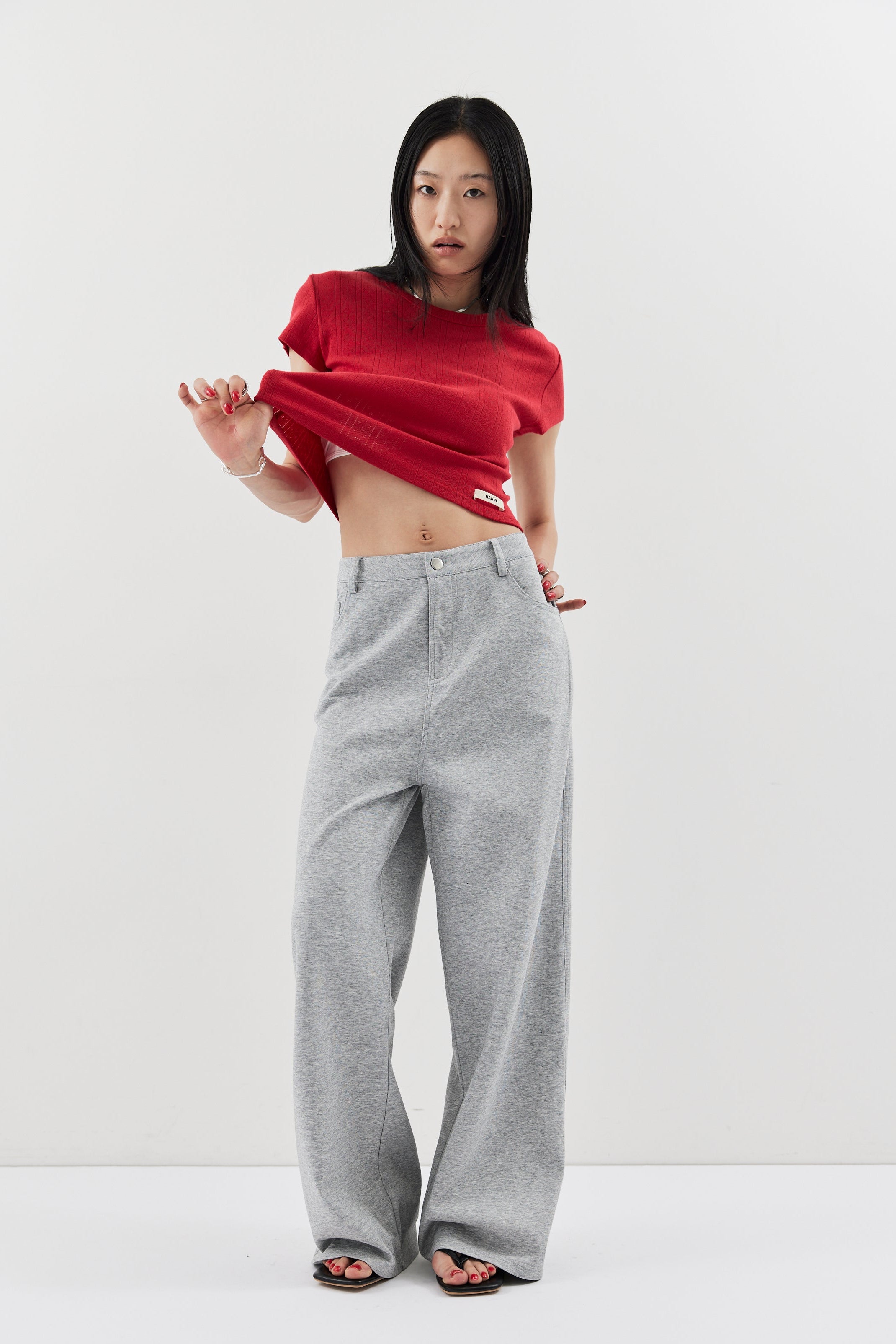 Straigh jersey pants