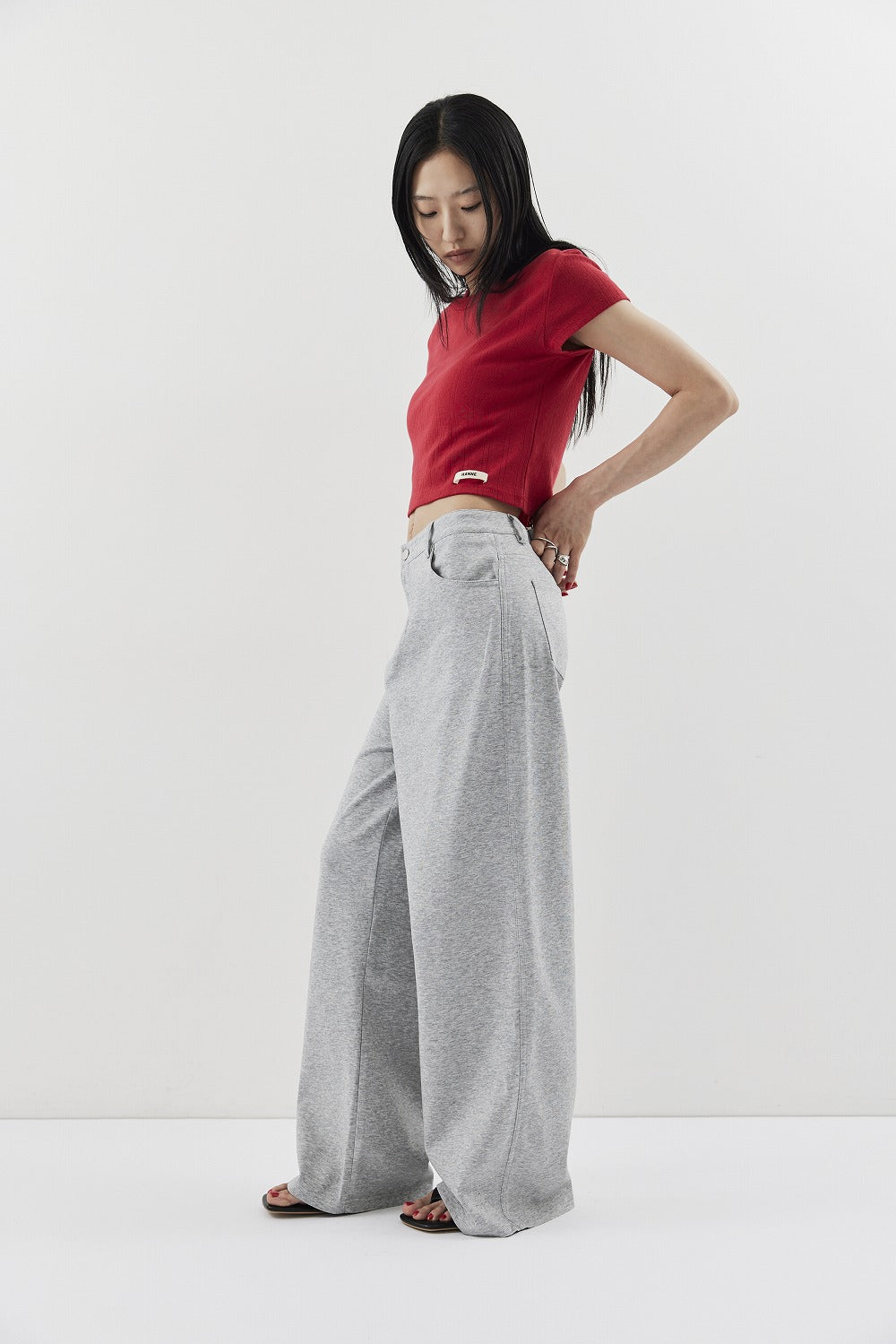 Straigh jersey pants