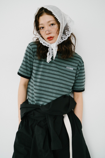 tシャツ border compact tee レディース Border compact tee – HANNE ONLINE SHOP