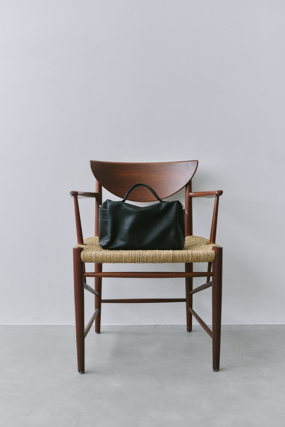 Soft leather square bag
