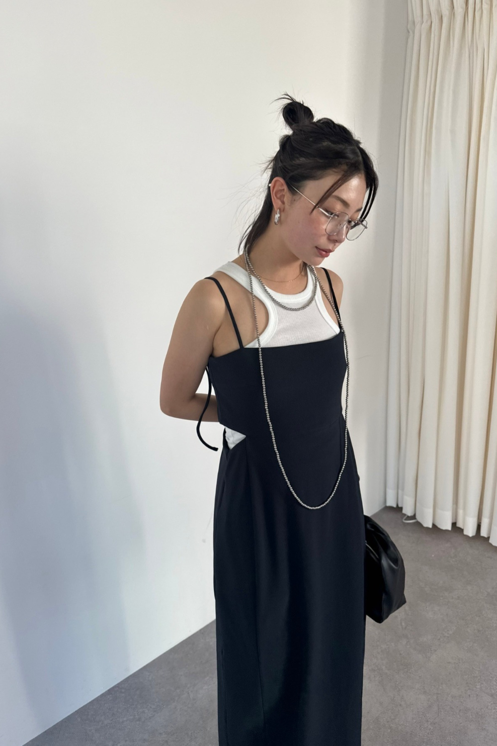 Side slit cami dress