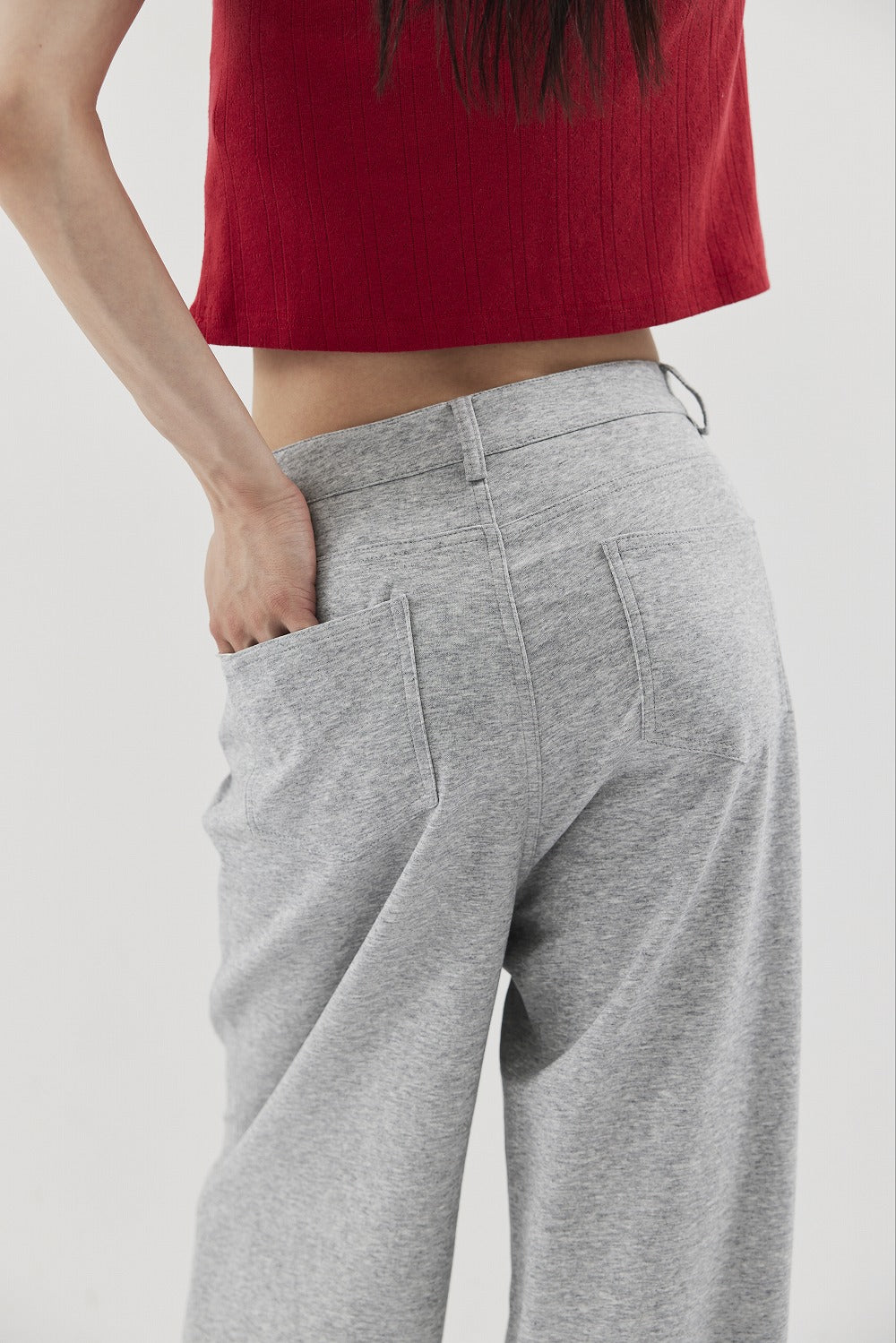 Straigh jersey pants