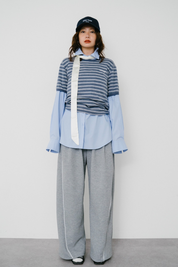 トップス BORDER COMPACT TEE /BRN RED Border compact tee – HANNE ONLINE SHOP