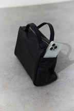 Soft leather square bag