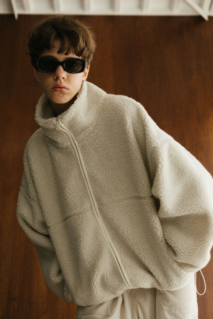 【予約】Stand collar boa blouson