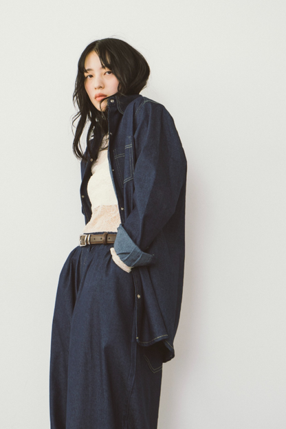 Dungaree oversized shirt