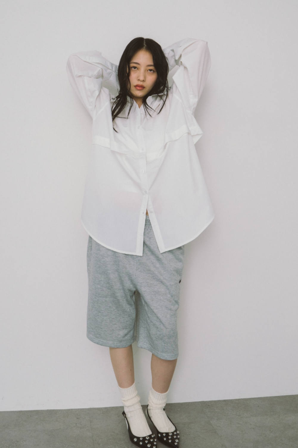 Oversized 2way shirt