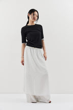 Sheer dot layered pants
