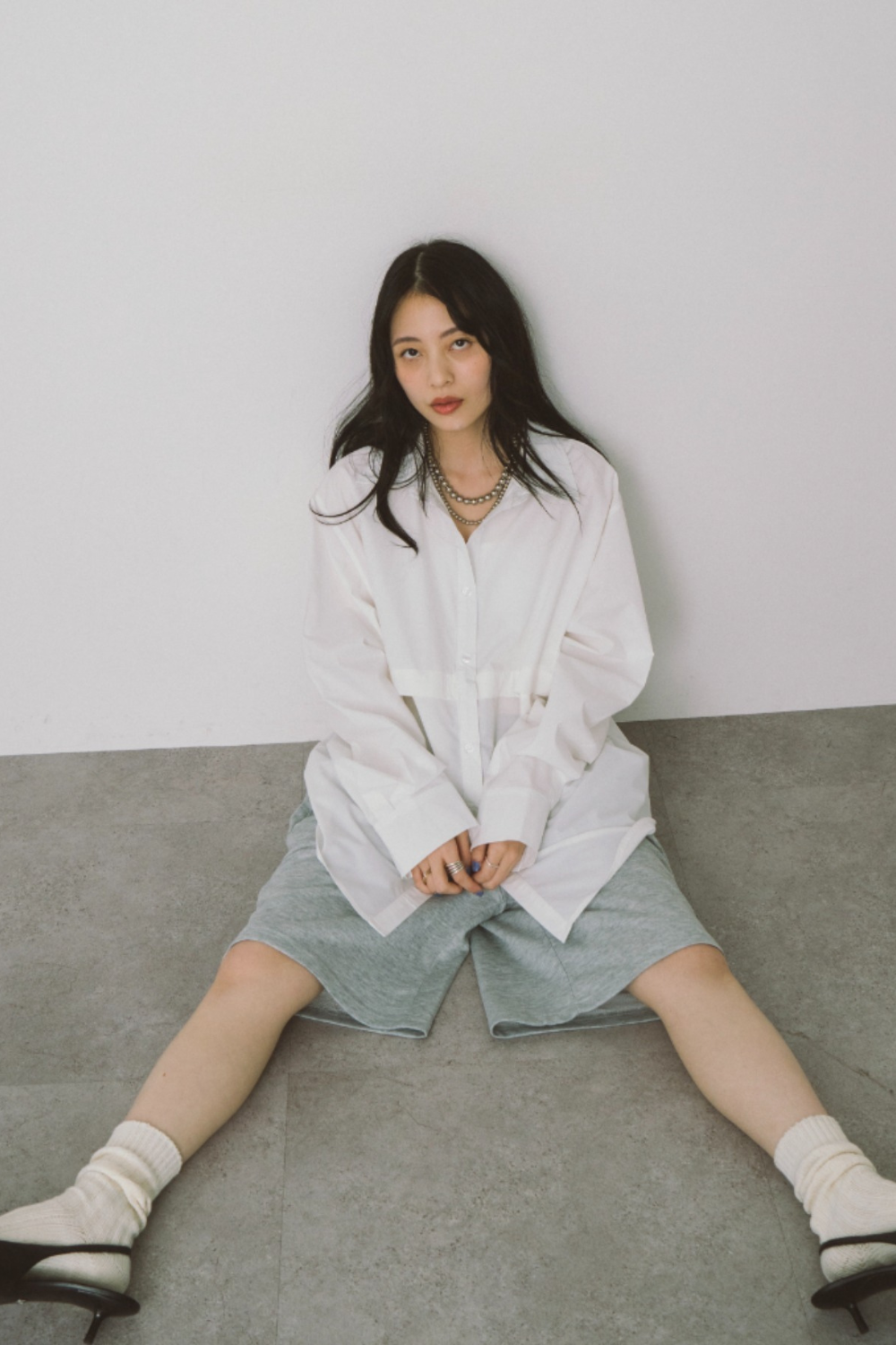 Oversized 2way shirt