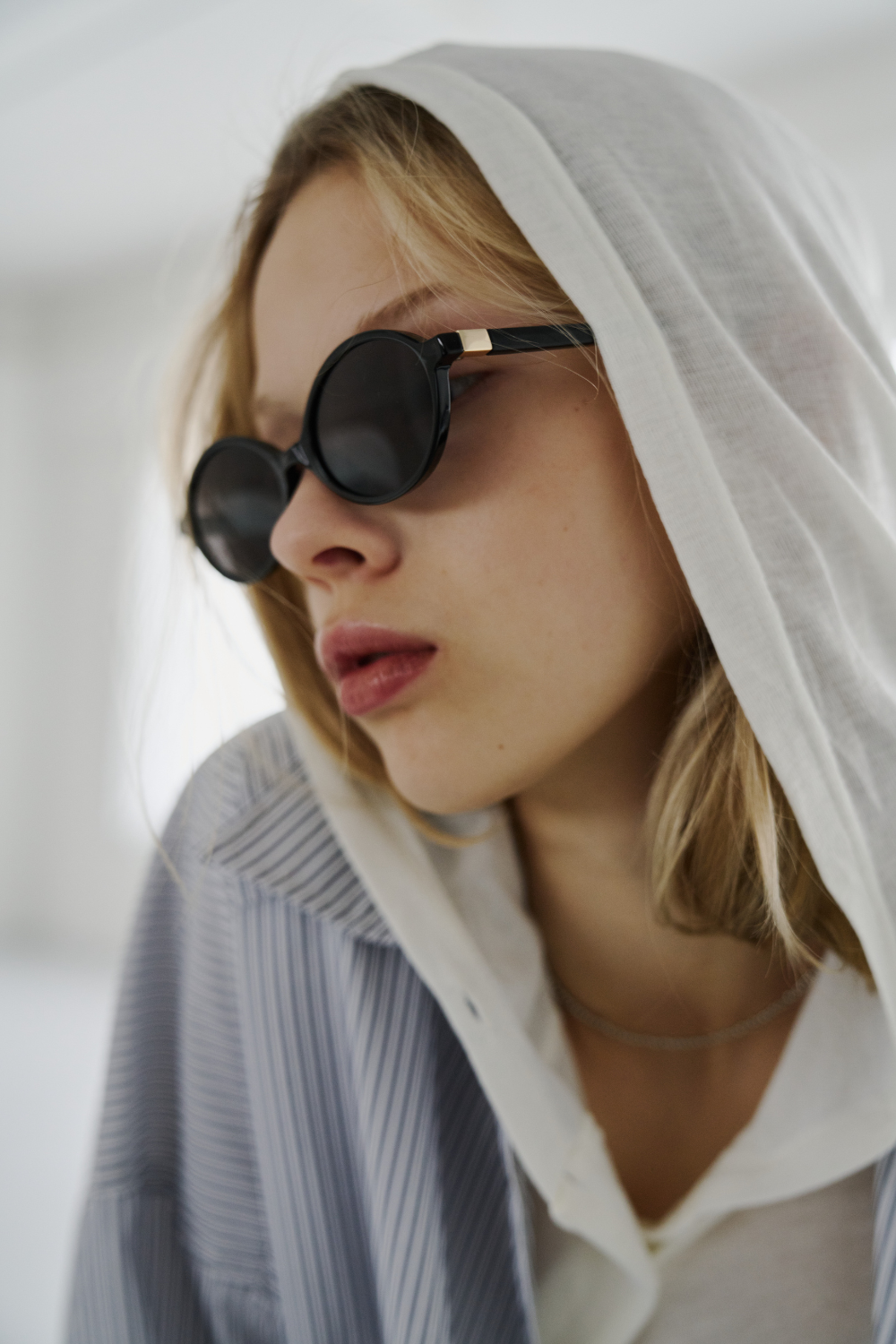 Sheer hoodie long tee