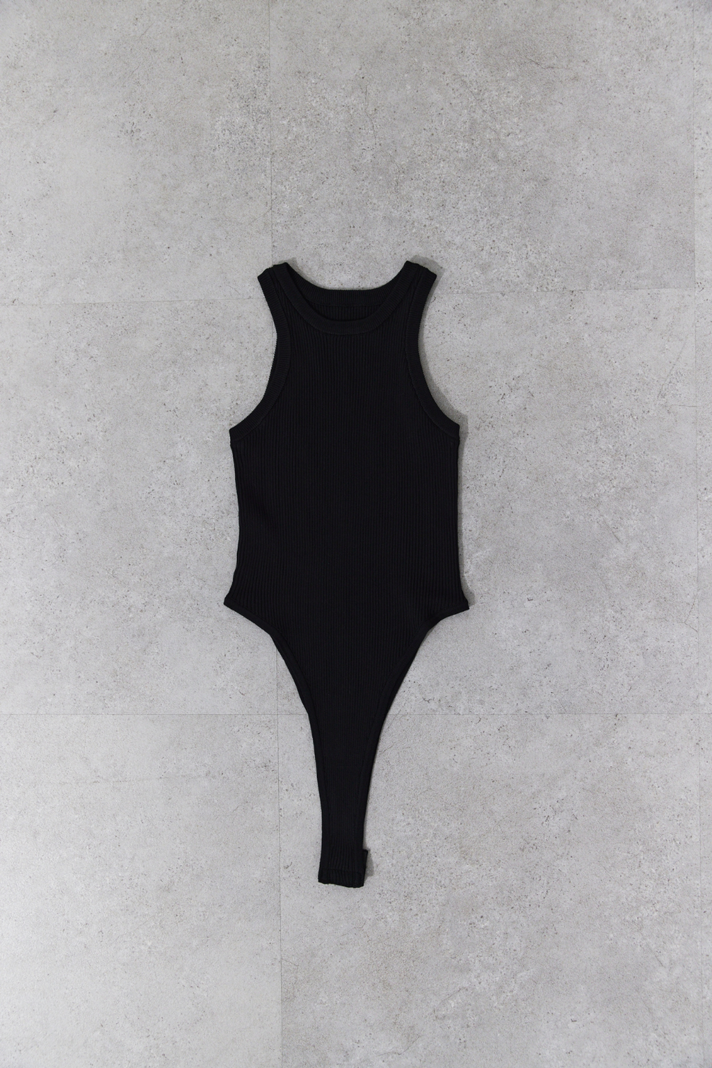 Rib-knit tank bodysuit