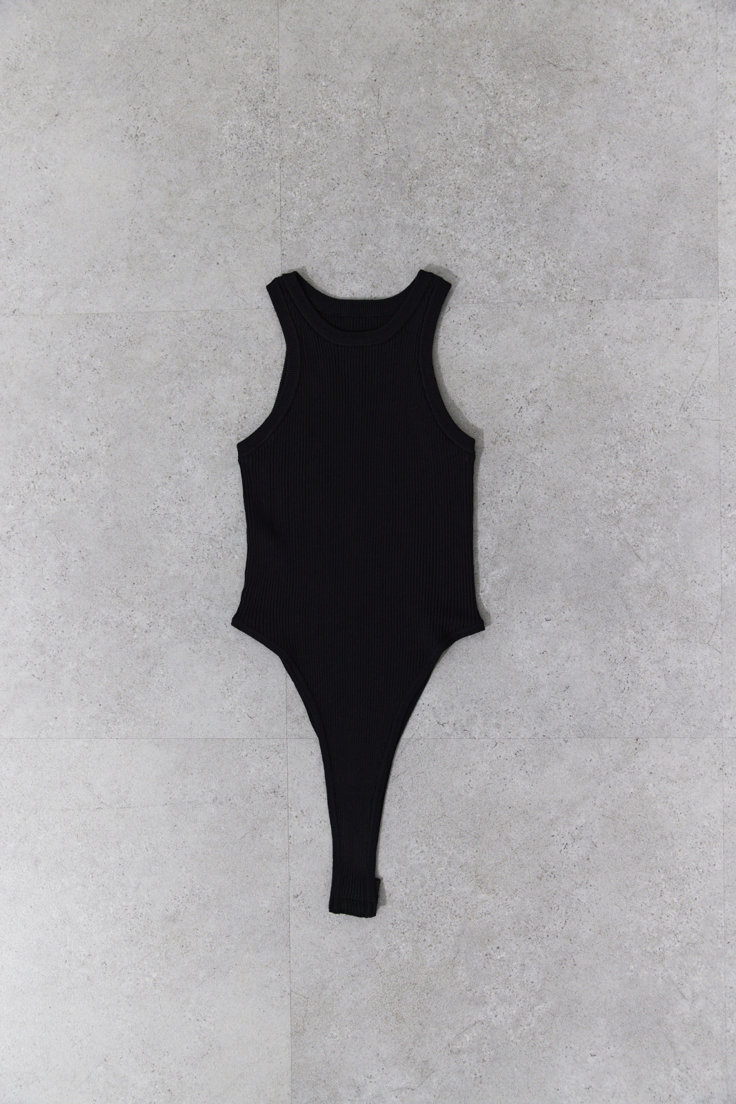 Rib-knit tank bodysuit