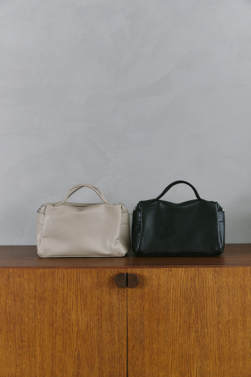 Soft leather square bag