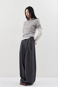 2-tuck wide pants
