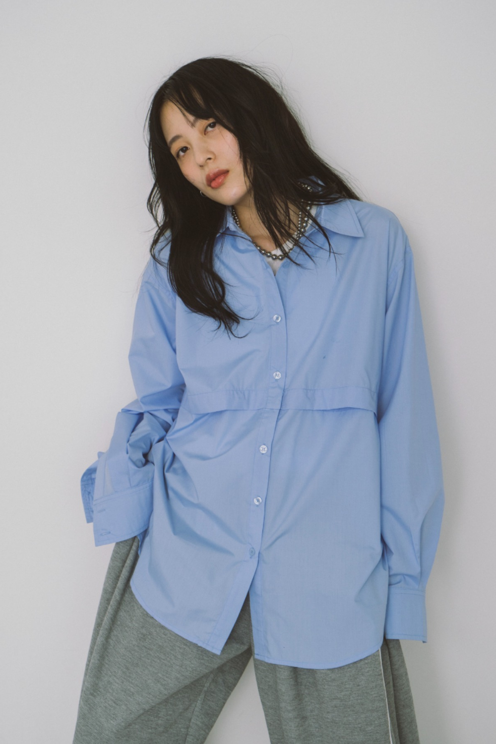 Oversized 2way shirt