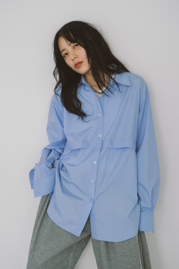 完売品　新品タグ付き　HANNE オーバーサイズ2wayスリーブシャツ Oversized 2way shirt – HANNE ONLINE SHOP