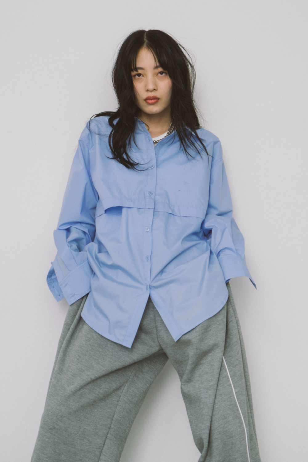 Oversized 2way shirt