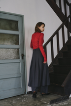 Skirt layered pants