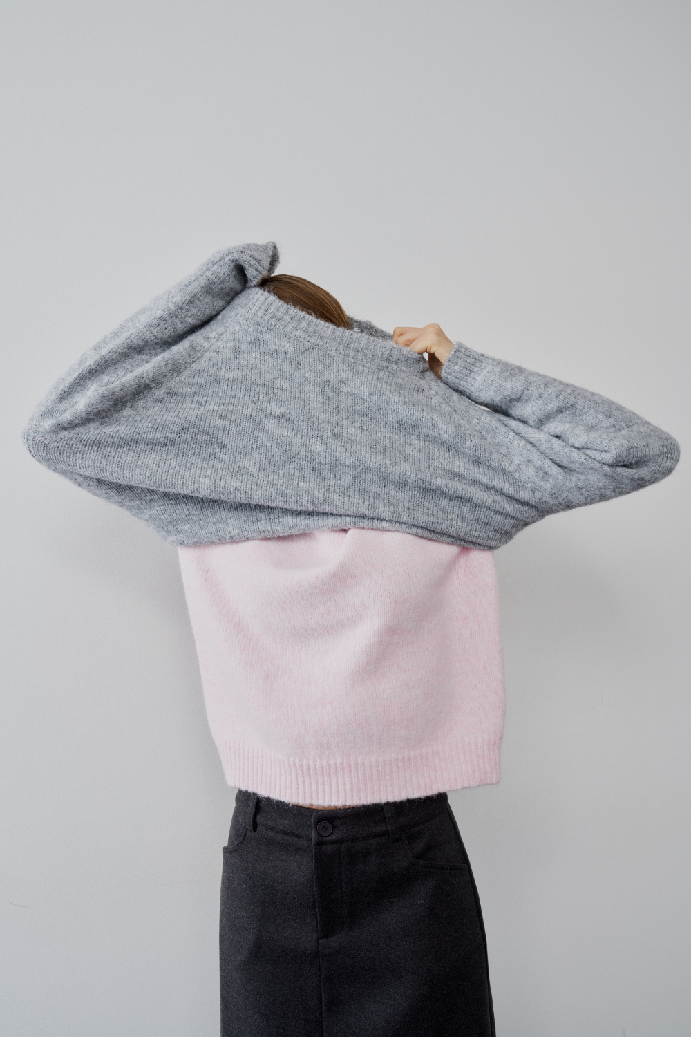 【 preorder 】 Soft hairy knit pullover