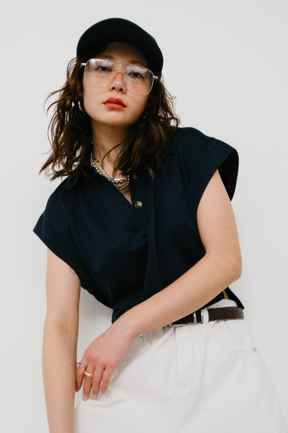 Polo collar compact TEE