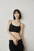 Back lace-up bra top