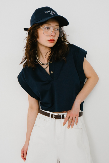 Polo collar compact TEE