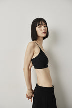 Back lace-up bra top