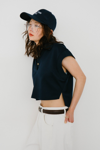 Polo collar compact TEE