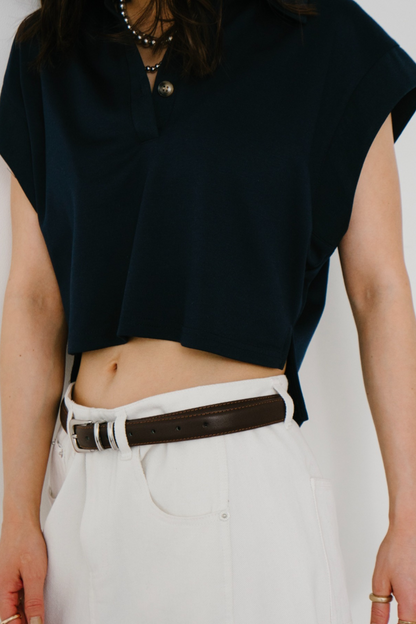 Polo collar compact TEE