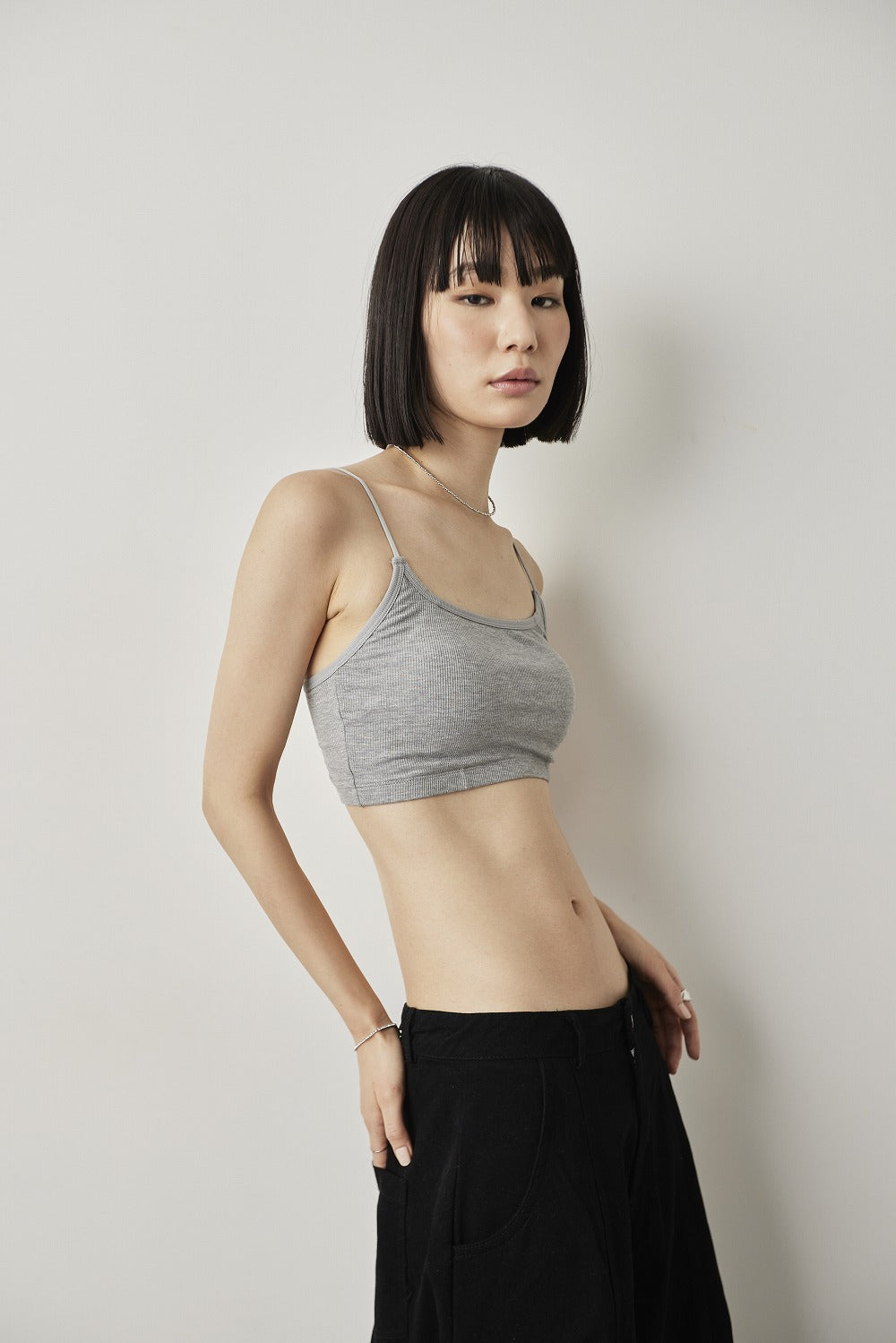 Back lace-up bra top