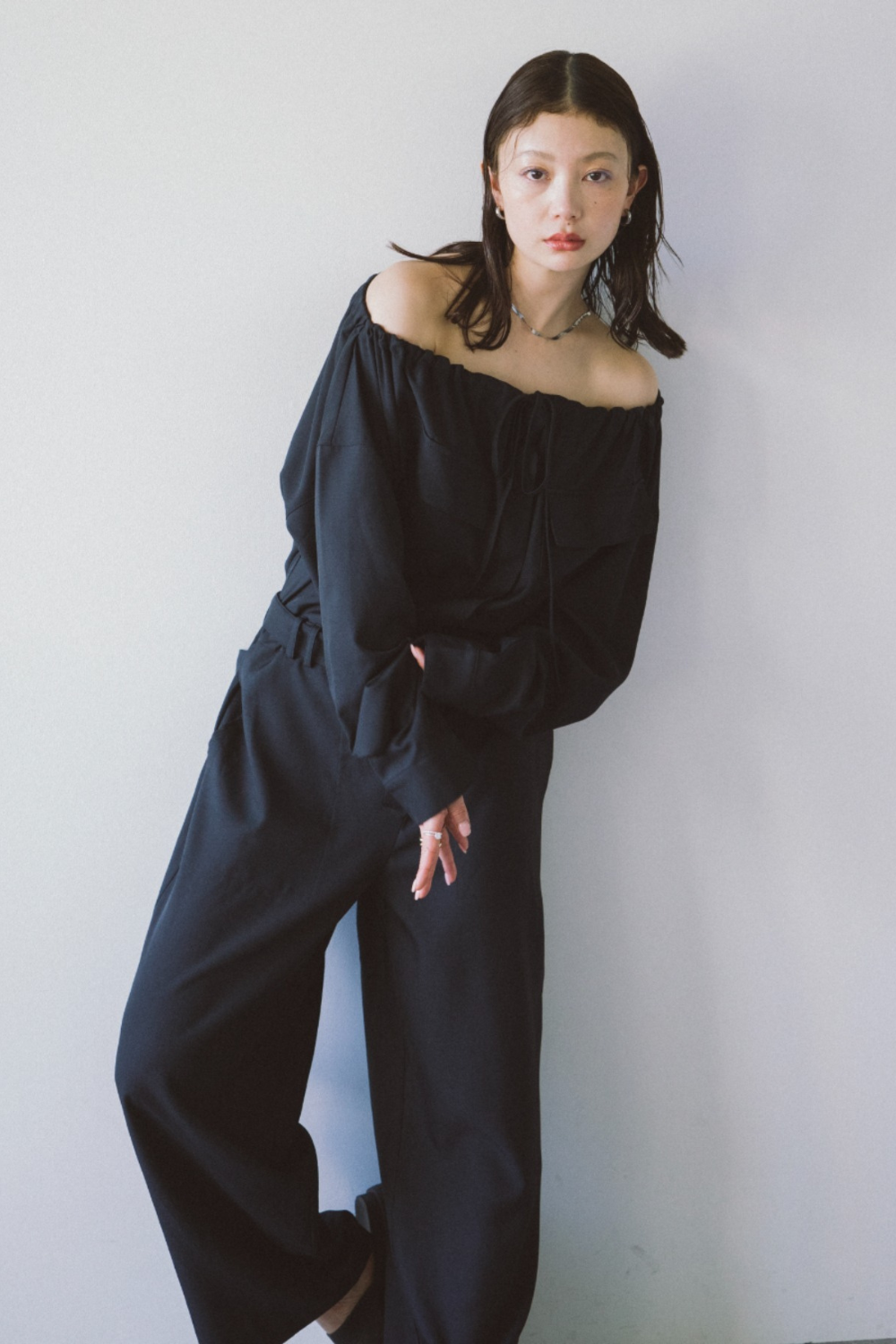 Off shoulder jumpsuit