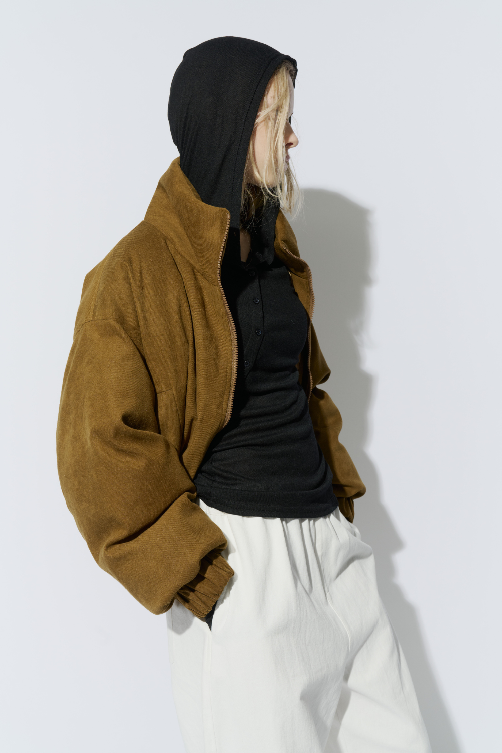 Sheer hoodie long tee