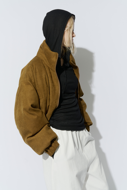 Sheer hoodie long tee