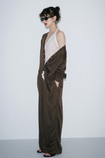 V-neck sweatshirt jumpsuit – HANNE ONLINE SHOP