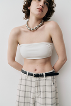 Backstrap tube top bra