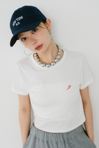 【Collaboration】Mini heart embroidery tee