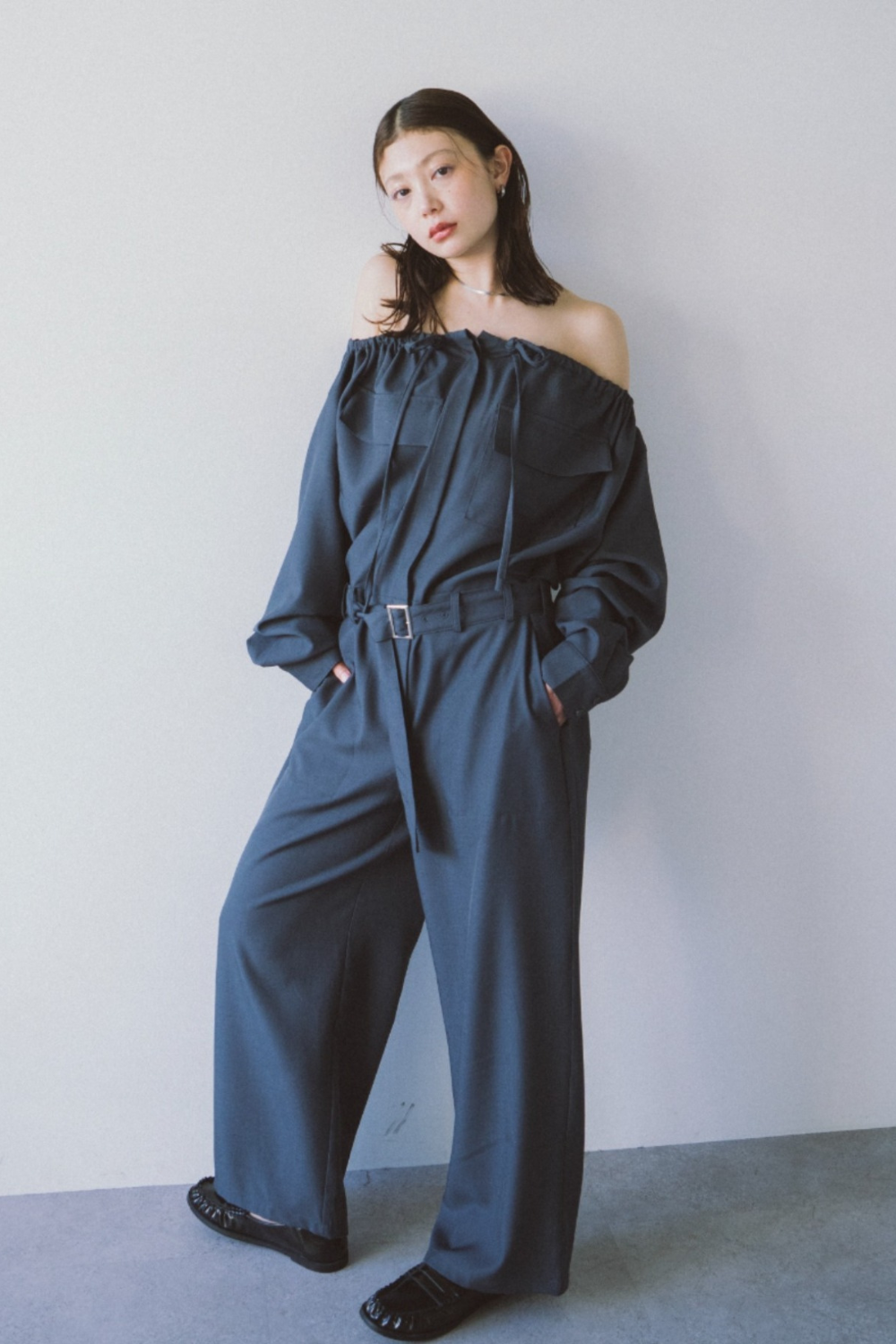 Off shoulder jumpsuit