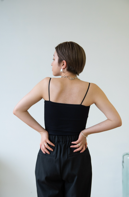 Cup in rib camisole