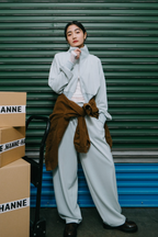 W waist jersey pants