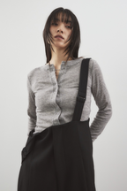Sheer rib cardigan