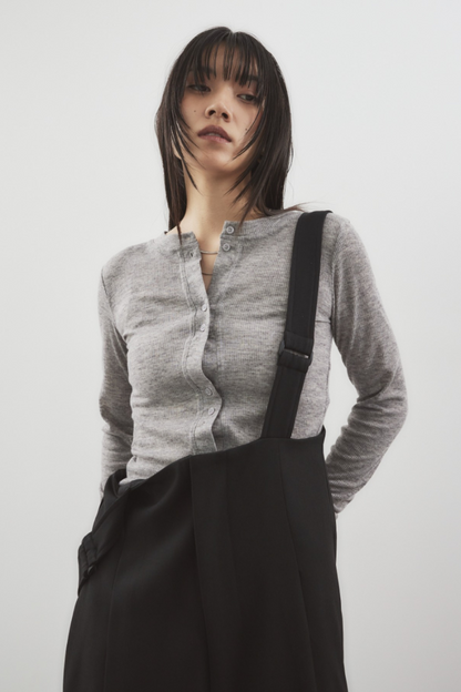 Sheer rib cardigan