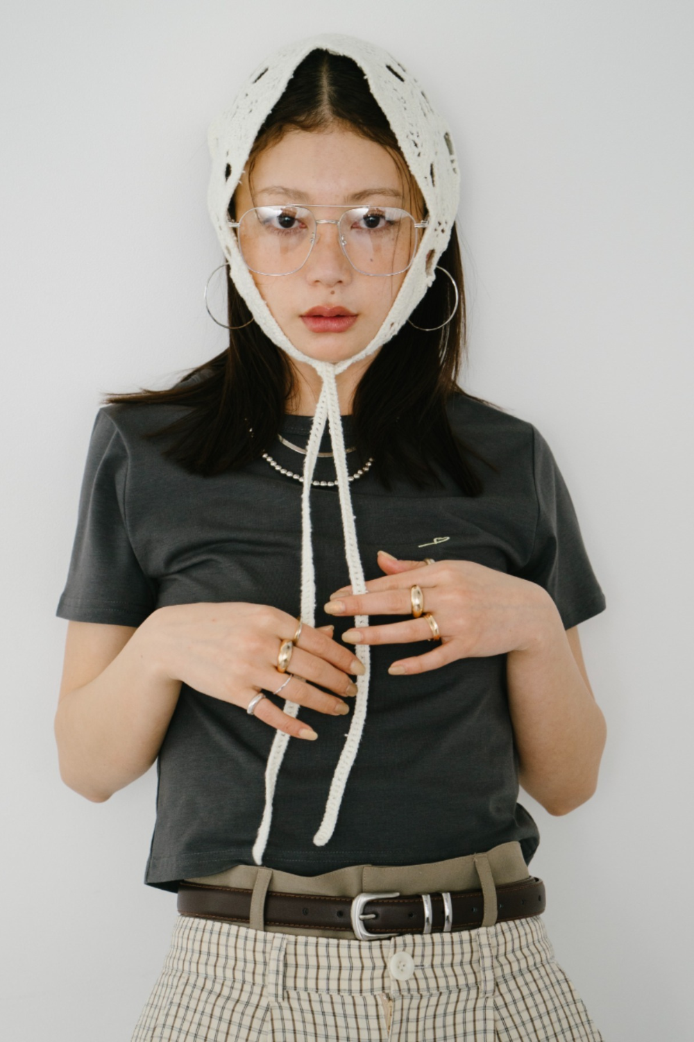 【Collaboration】Mini heart embroidery tee