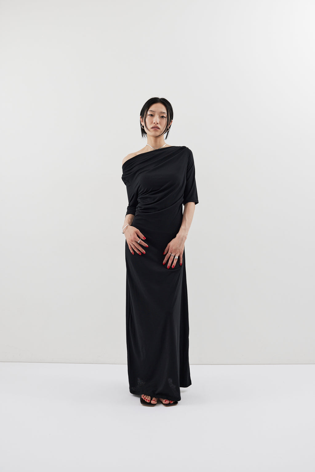 Draped design dress