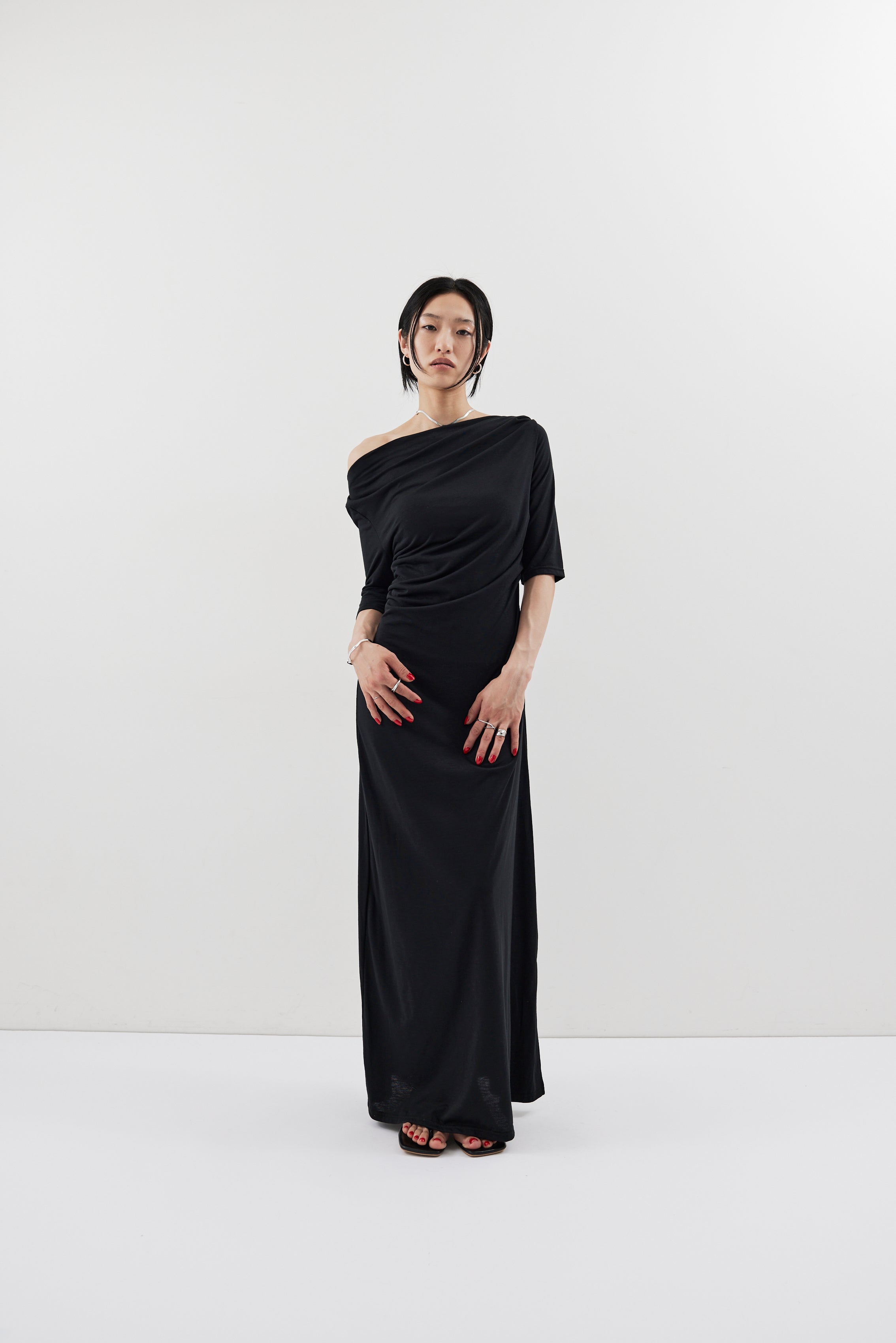 Draped design dress