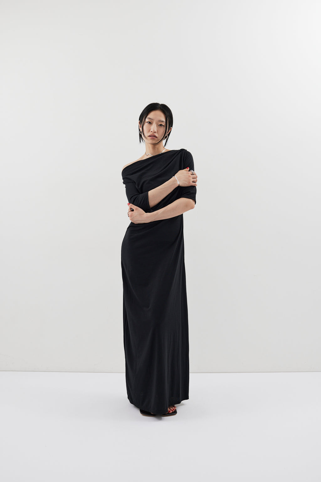 Draped design dress